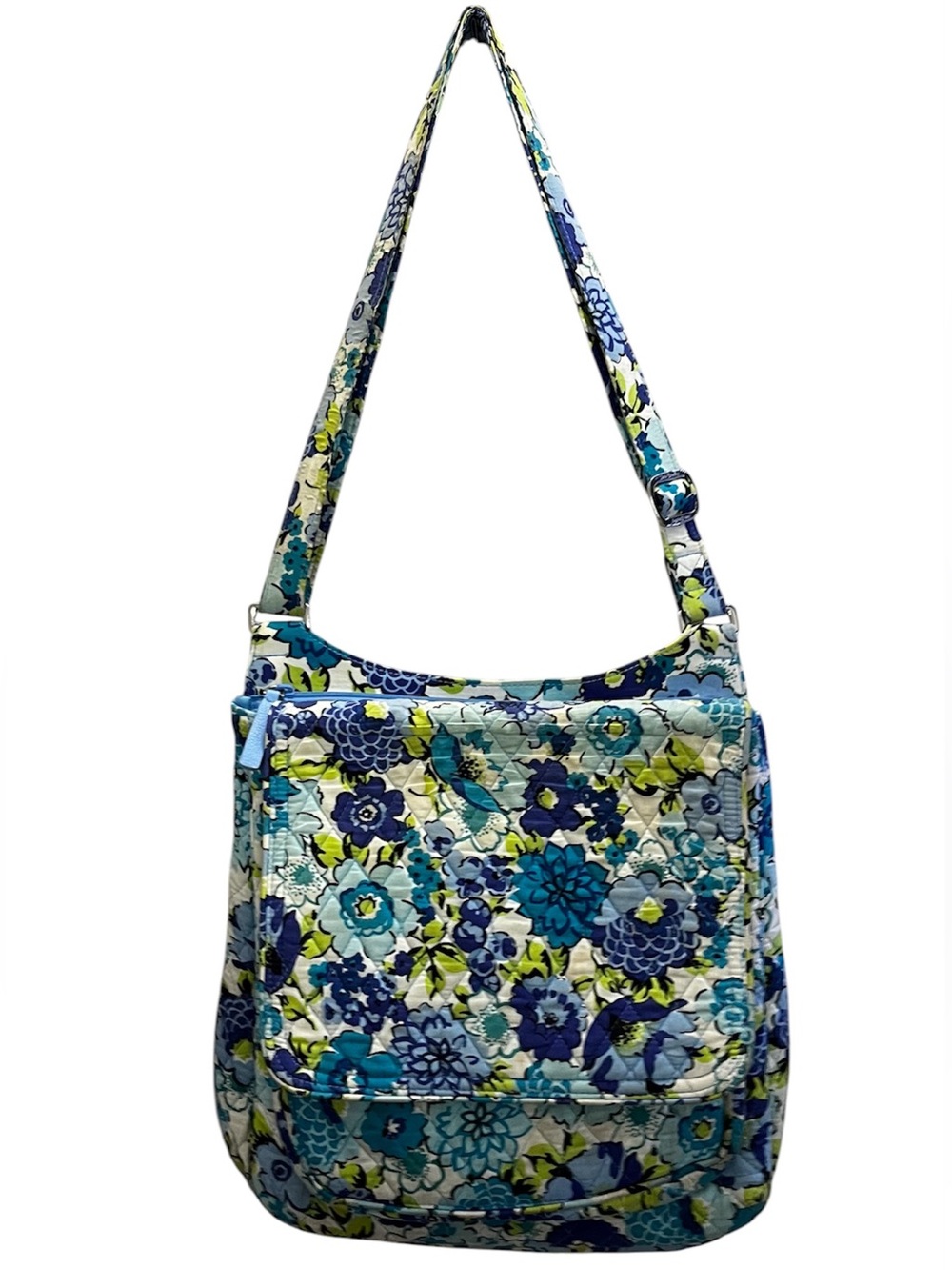 Blueberry Blossoms - Vera Bradley Cross Body Messenger bag + wallet bundle